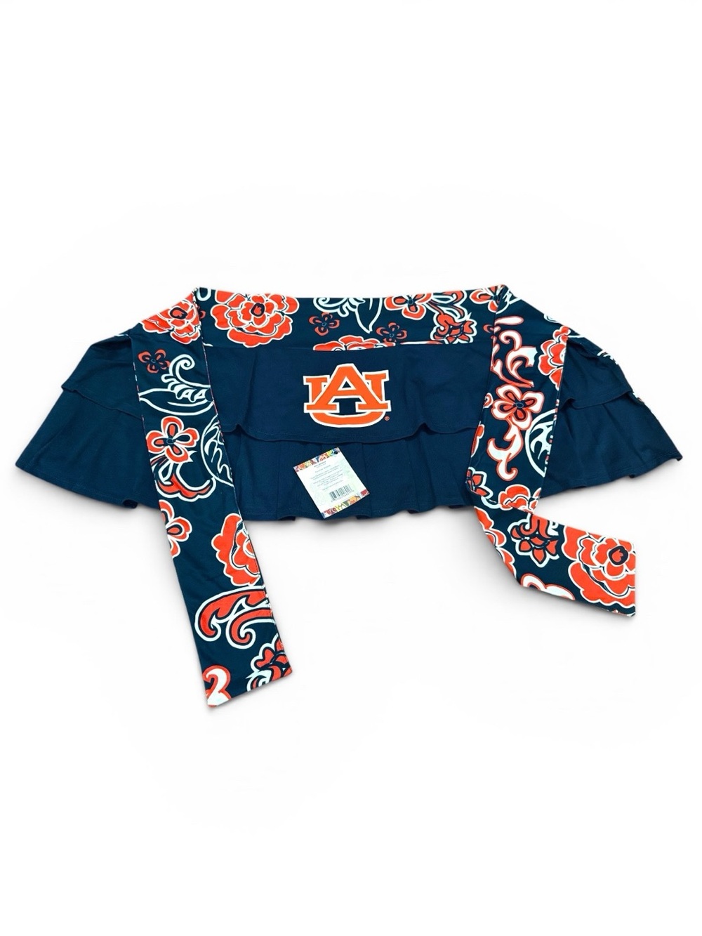 New Auburn University “Booty Bandana” Wrap Around, Tie-Up Pleated Skirt Game Day